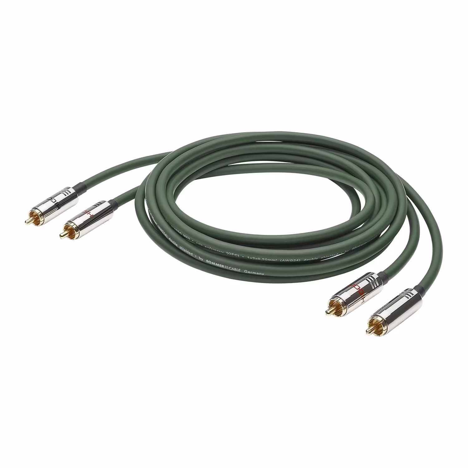 HiCon ALC3-0050 Nf-Phonokkabel stereopar Albedo, 0,5m,  2 x 0,20 mm² | RCA / RCA, HICON