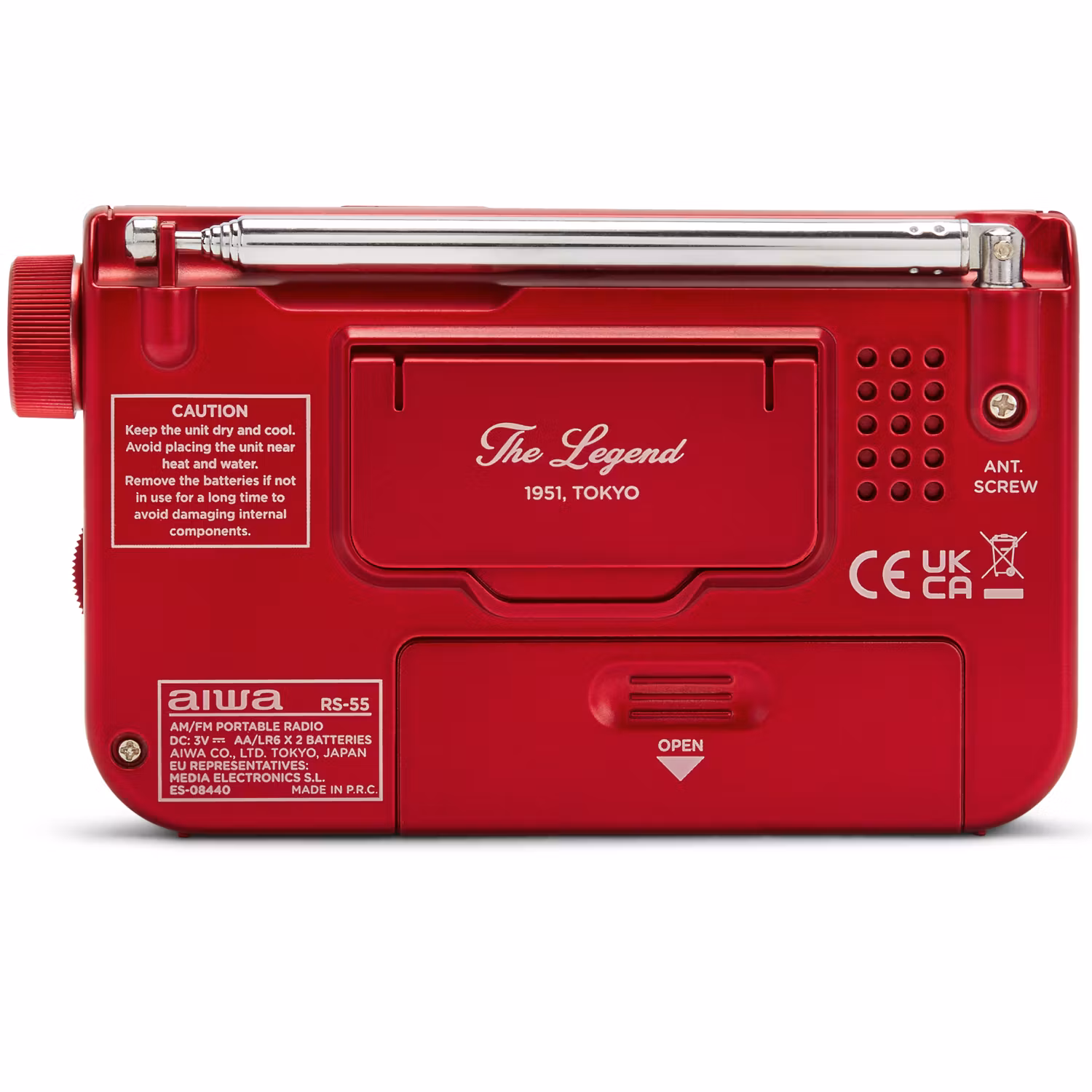 AIWA RS-55/RD Pocket radio med FM/AM Röd