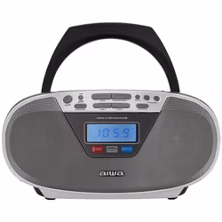 AIWA BBTU-400SL Radio med CD-spelare och Bluetooth Silver