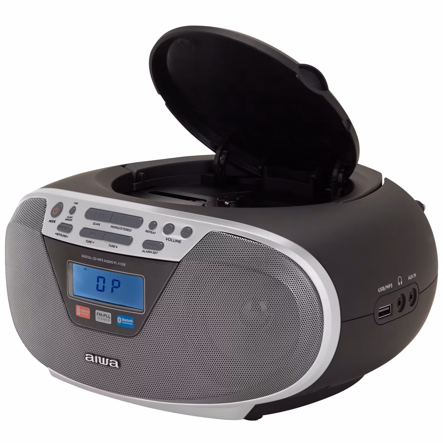 AIWA BBTU-400SL Radio med CD-spelare och Bluetooth Silver