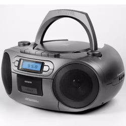AIWA BBTC-550MG Kassettradio CD/FM-radio/Kassettband/USB/BT Mörkgrå