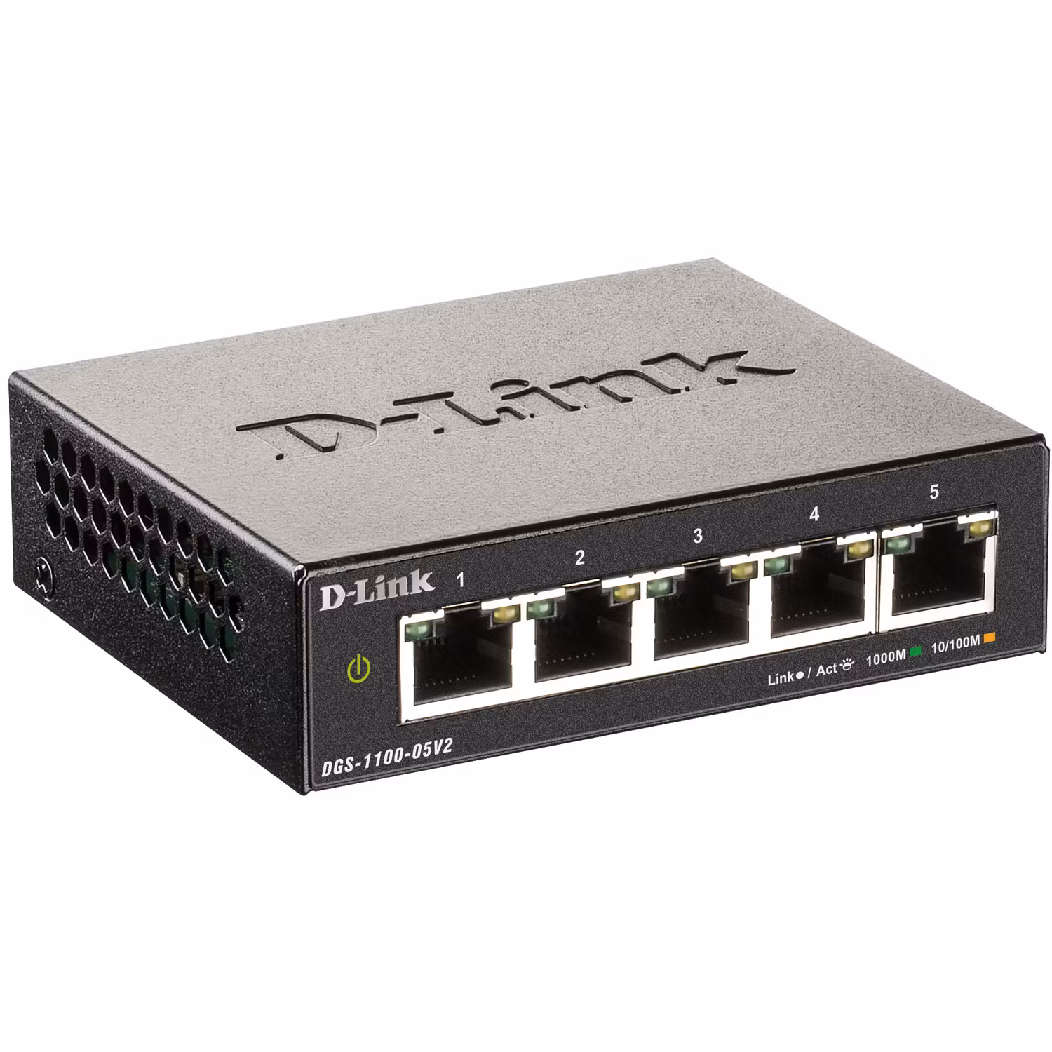 D-Link DGS-1100-05V2 5-port Smart Administrerbar Gigabitswitch