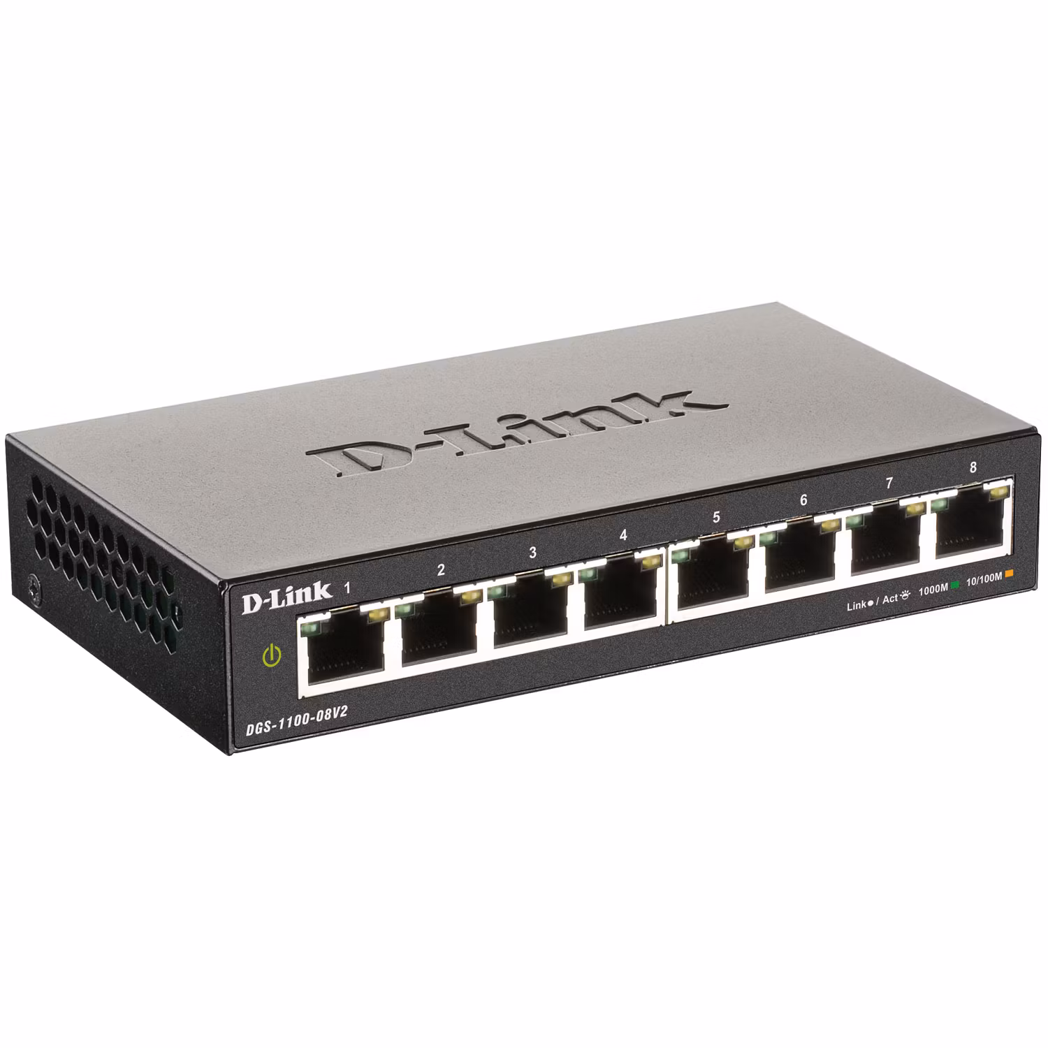 D-Link DGS-1100-08V2 8-port Smart Administrerbar Gigabitswitch