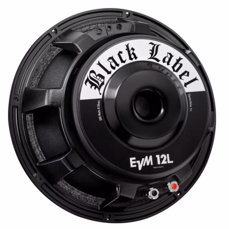 Electro-Voice EVM12L BlackLabel 12" Guitar Speaker 300W Zakk Wilde Black Label Edition, 8 Ohm