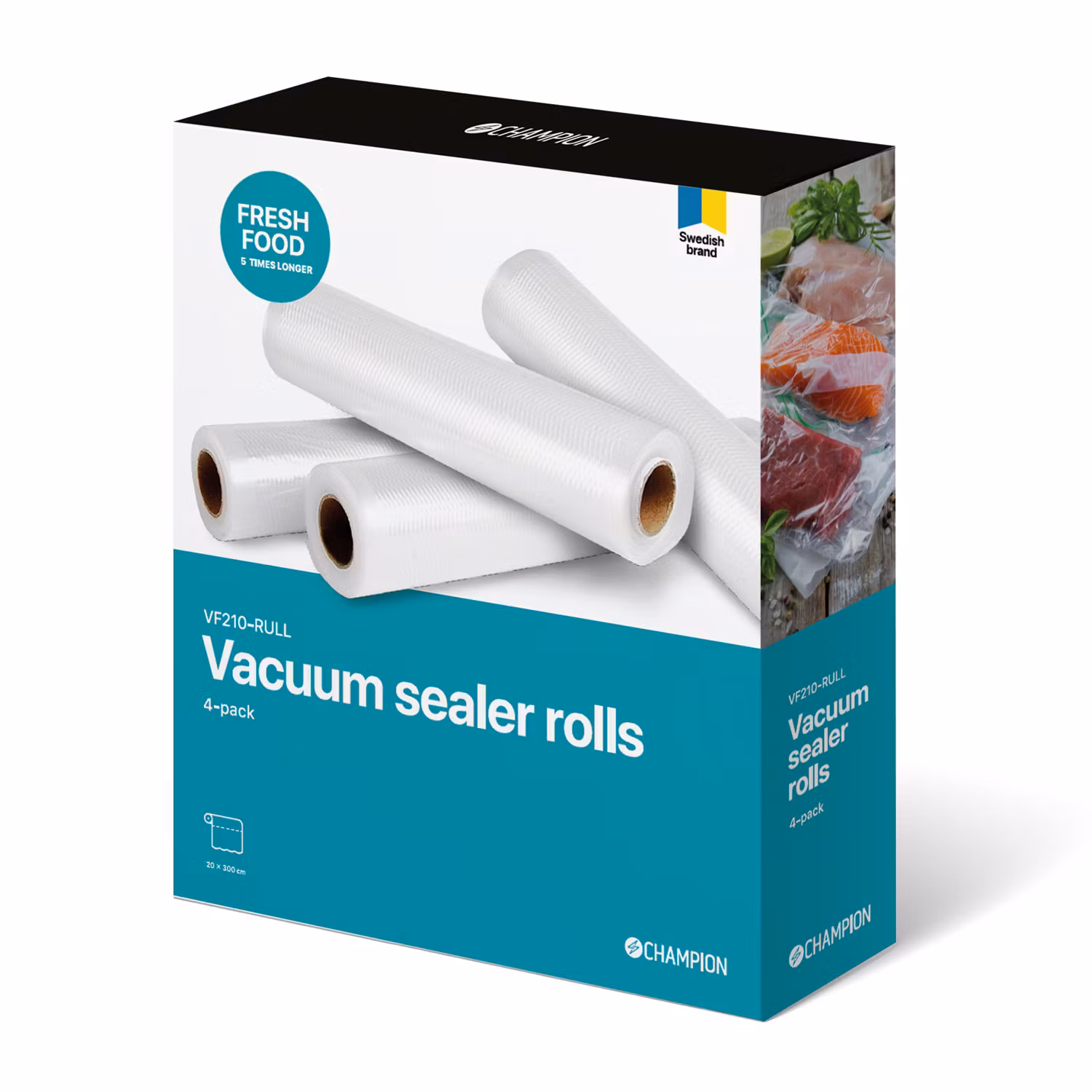 Champion Rullplast Universal 20*300cm 4-pack