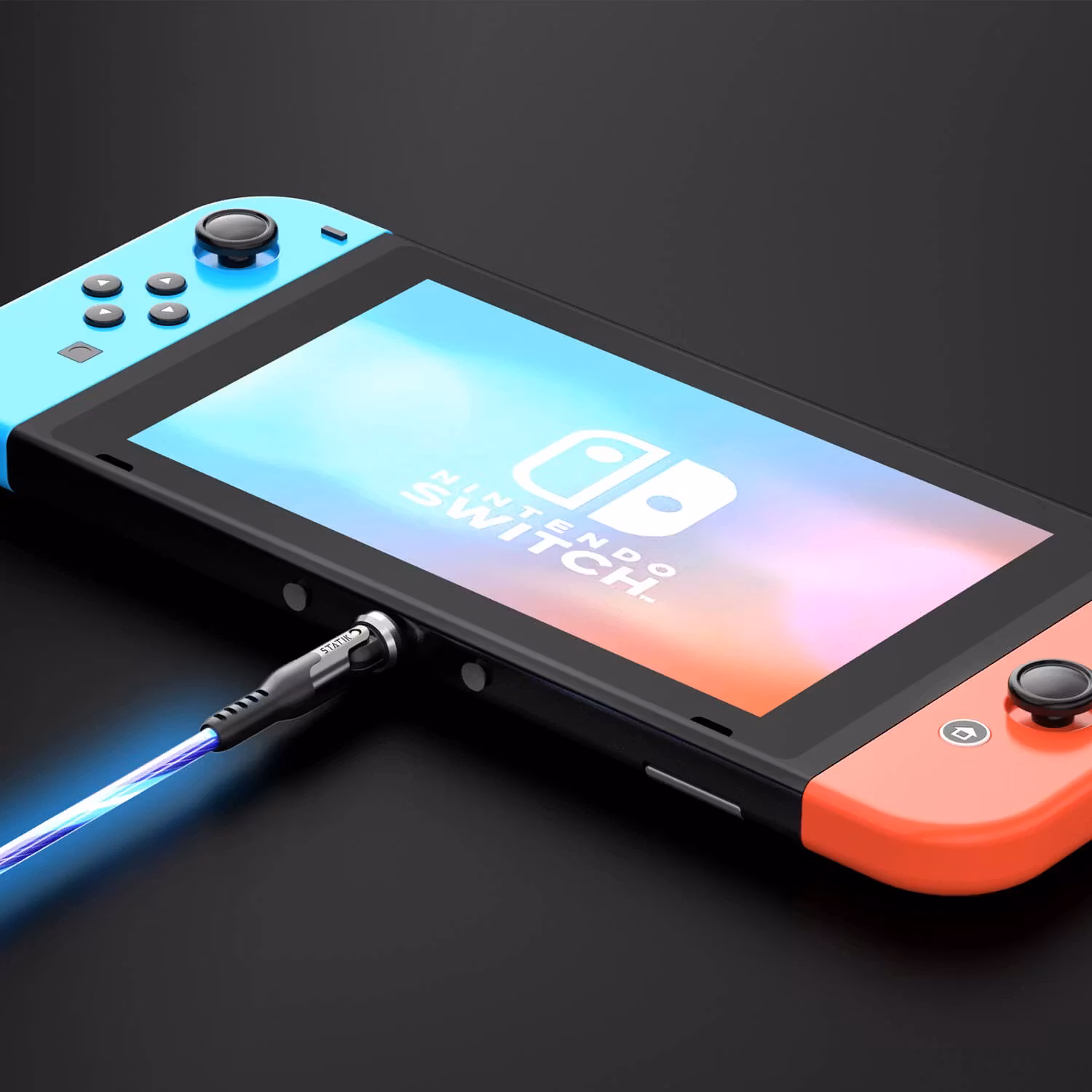 STATIK Kabel PowerPivot Pro Glowing LED USB-C Till USB-C 1m