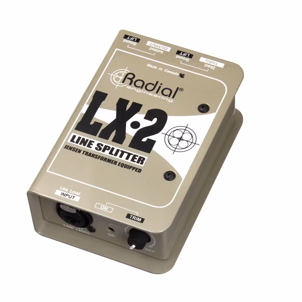 Radial LX2 Passive balanced line level splitter&attenuator, 1 in 2 out