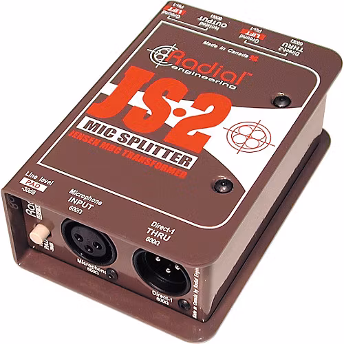 Radial JS2 Passive Microphone Splitter