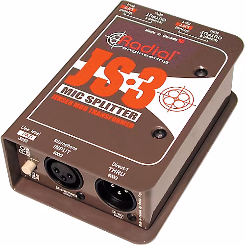 Radial JS3 Passive Microphone Splitter