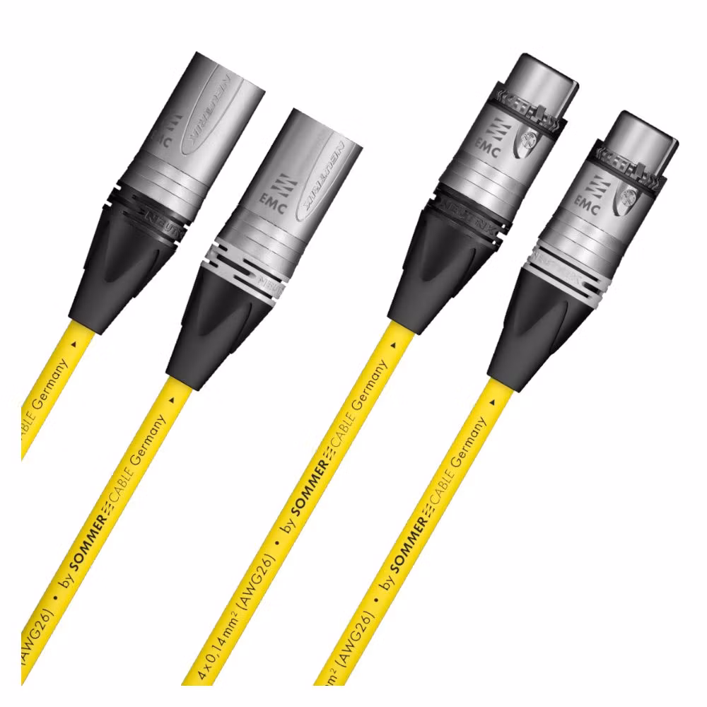Nf-fonokabel stereopar Epilogue QuadCore HighEnd, 4 x 0,14 mm² | EMC Special XLR / EMC Special XLR, NEUTRIK®