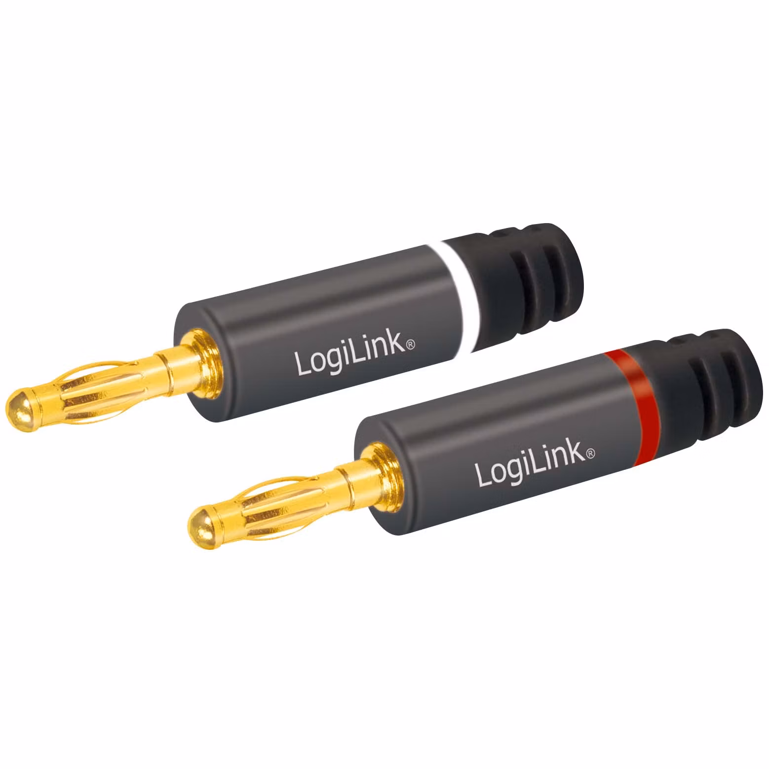 LogiLink Banankontakter max 4 mm² högtalarkabel 4-pack