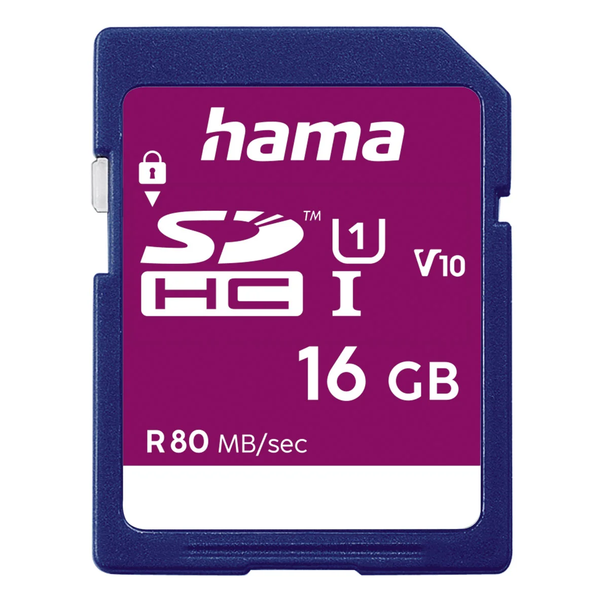 HAMA Minneskort SDHC 16GB Class 10 UI V10 80MB/s