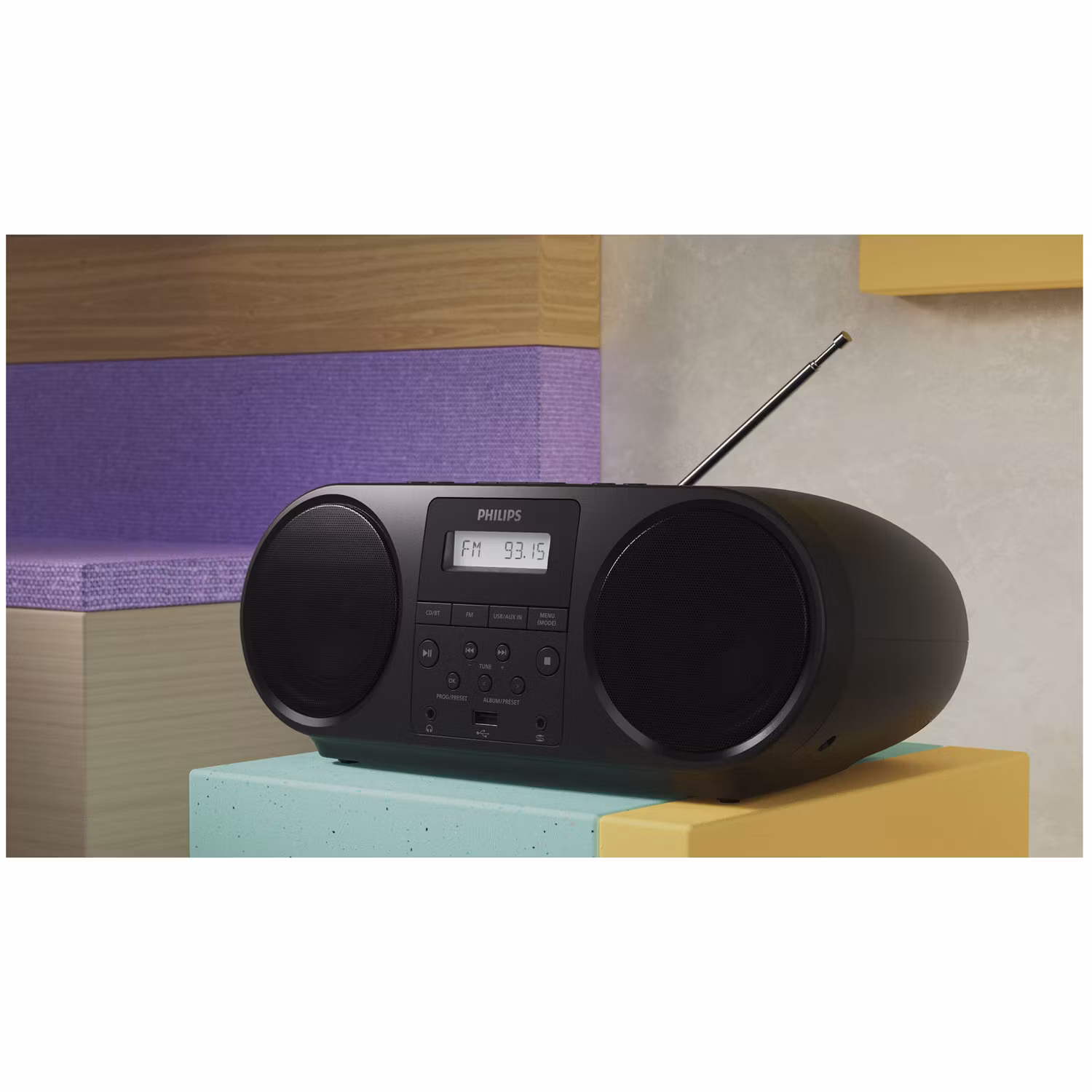 Philips Boombox CD Radio Bluetooth TAZ5000/10 Svart