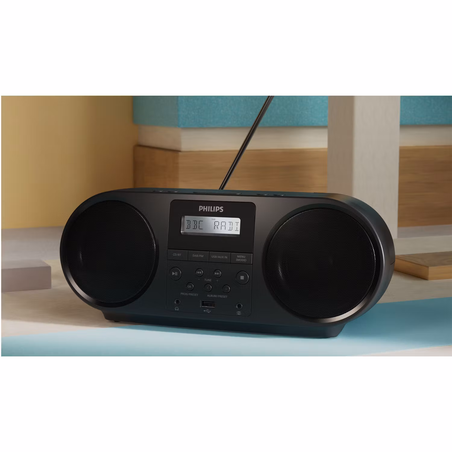 Philips Boombox CD Radio Bluetooth TAZ6000/10 Svart