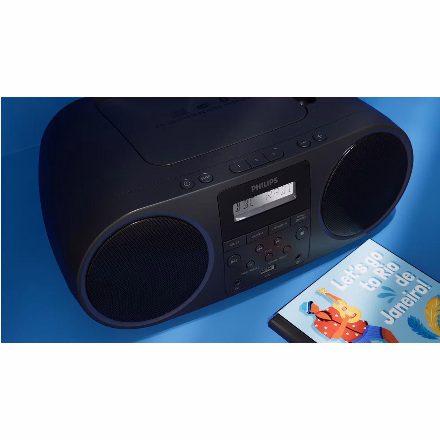 Philips Boombox CD Radio Bluetooth TAZ6000/10 Svart