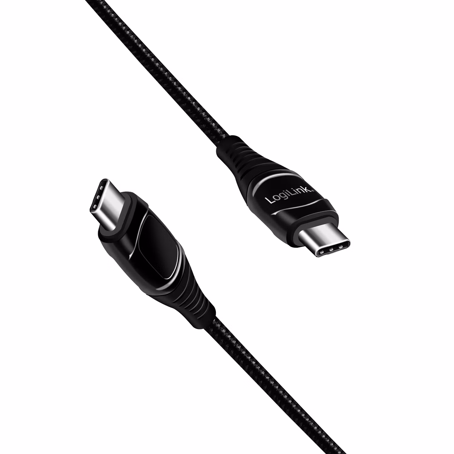 LogiLink USB-C till USB-C Kabel Display 240W 1m Svart
