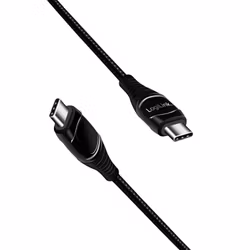 LogiLink USB-C till USB-C Kabel Display 240W 1m Svart