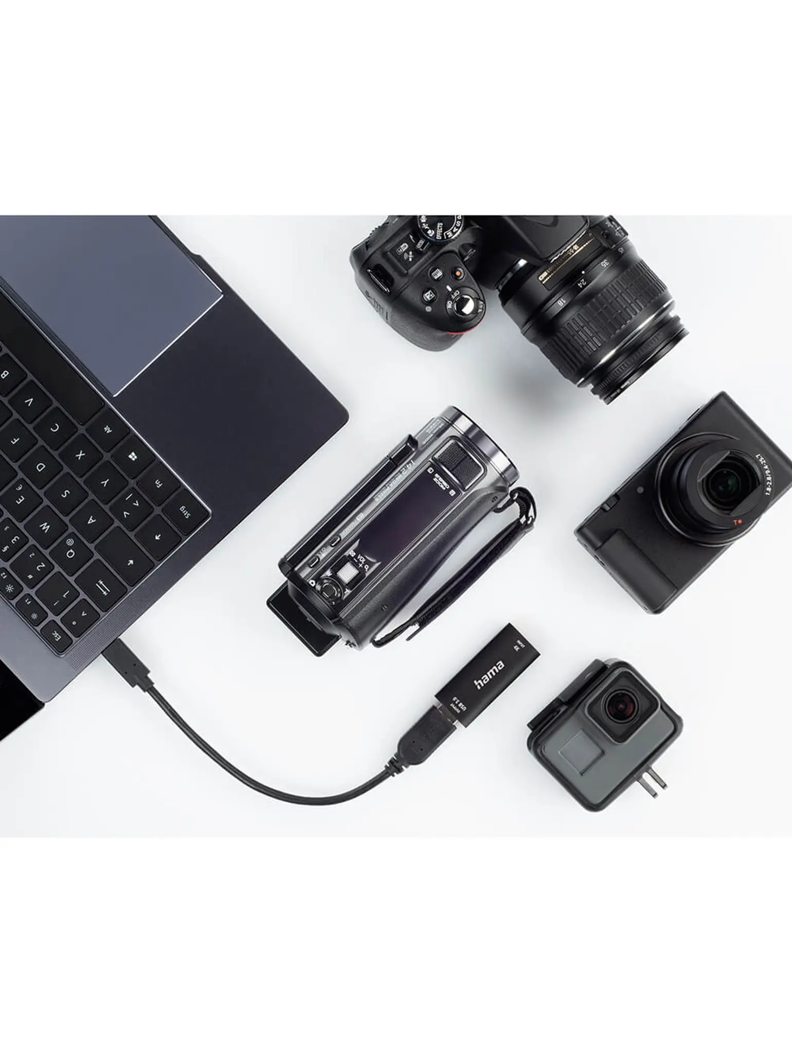 HAMA  74257 Capture Card USB HDMI 4K till 1080P USB-C-adapter