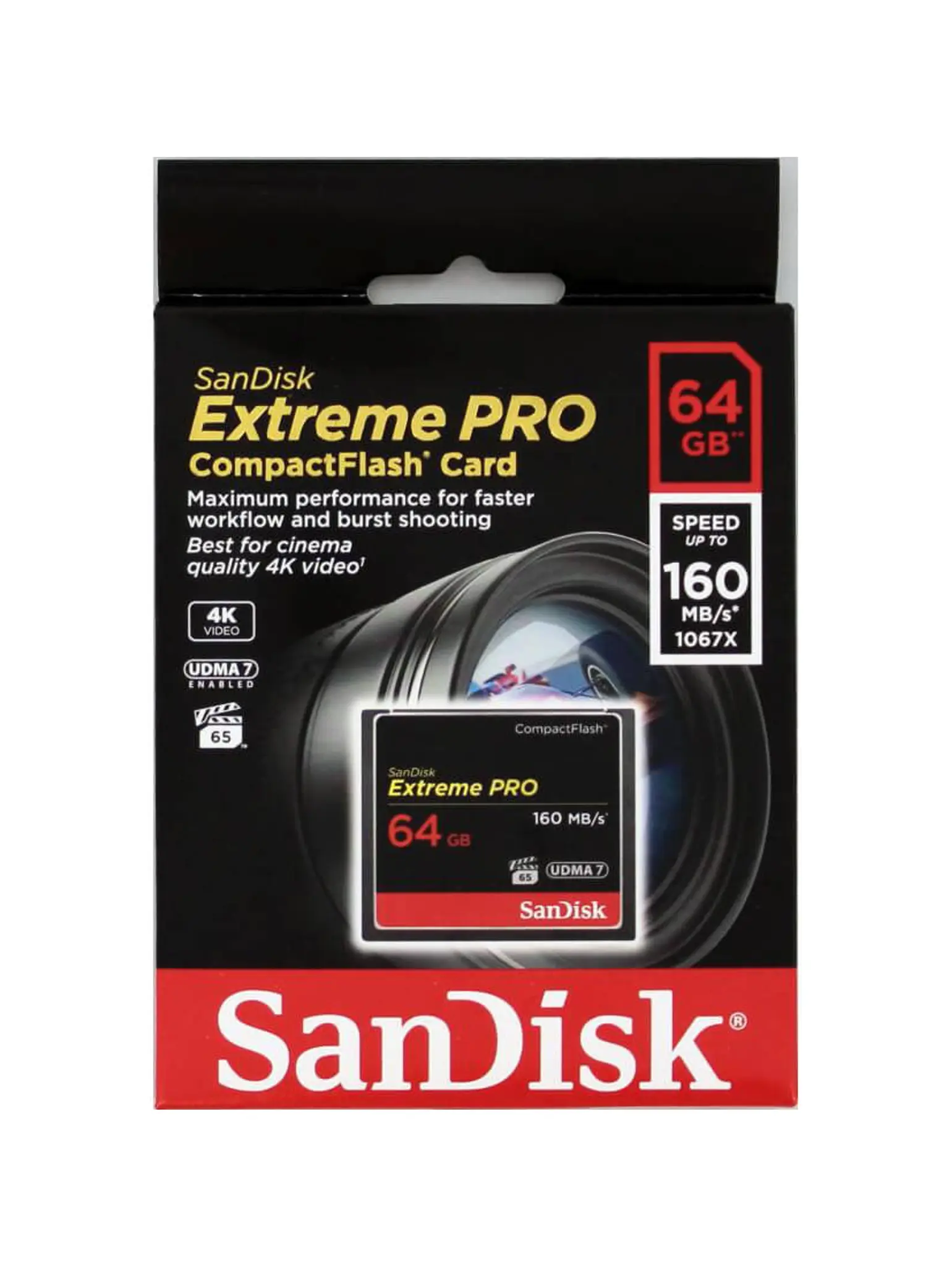 SANDISK Minneskort CF Extreme Pro 64GB 160MB/s UDMA7