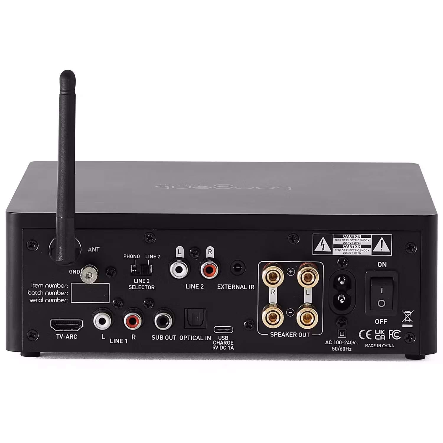 Tangent TANAMPBTIII Förstärkare BT Phono HDMI Ampster BT III Svart