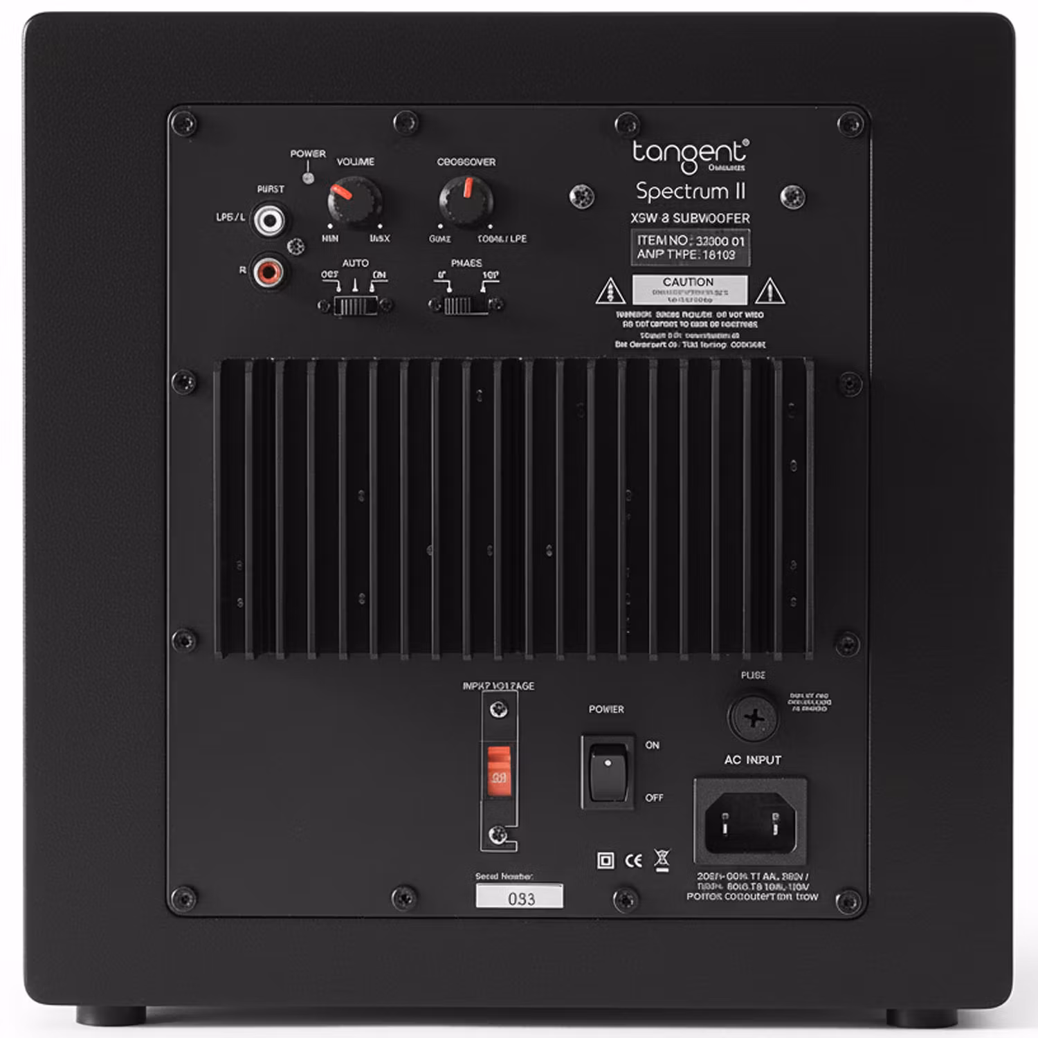 Tangent Högtalare Subwoofer Spectrum XSW8 II Svart