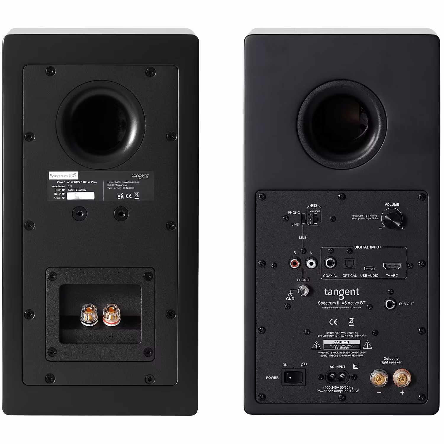 Kopia Tangent Högtalare Aktiva Spectrum X5 II BT HDMI Vita