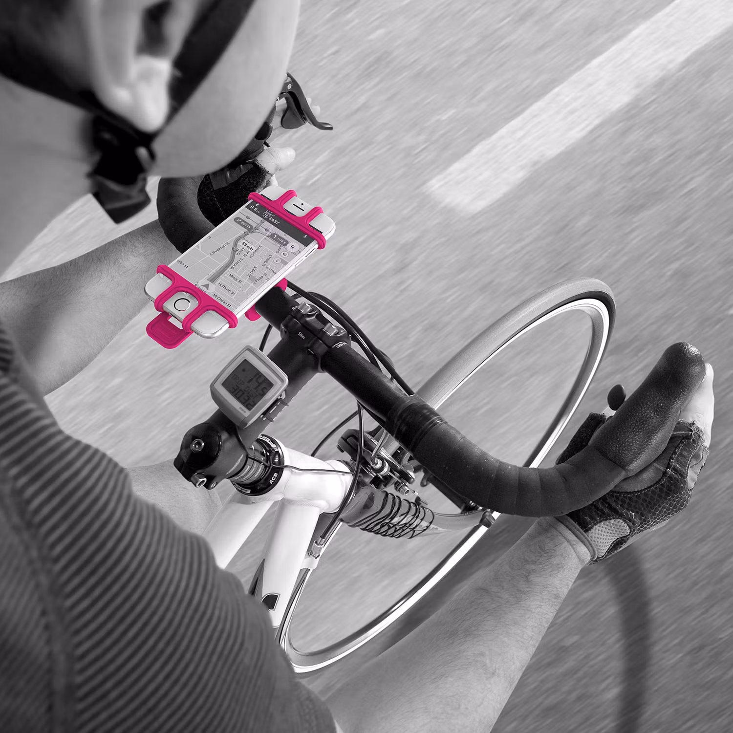 Celly Mobilhållare för cykel/e-scooter/barnvagn Rosa
