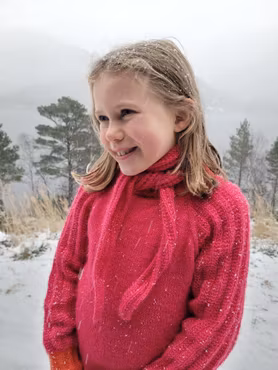 Iselilja skjerf og hårbånd