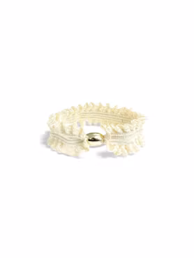 Malina Hair Tie in Ivory