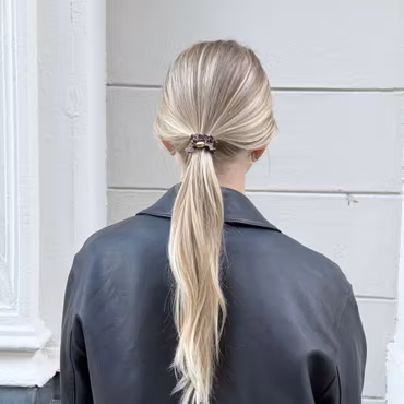 Malina Hair Tie in Soft Taupe