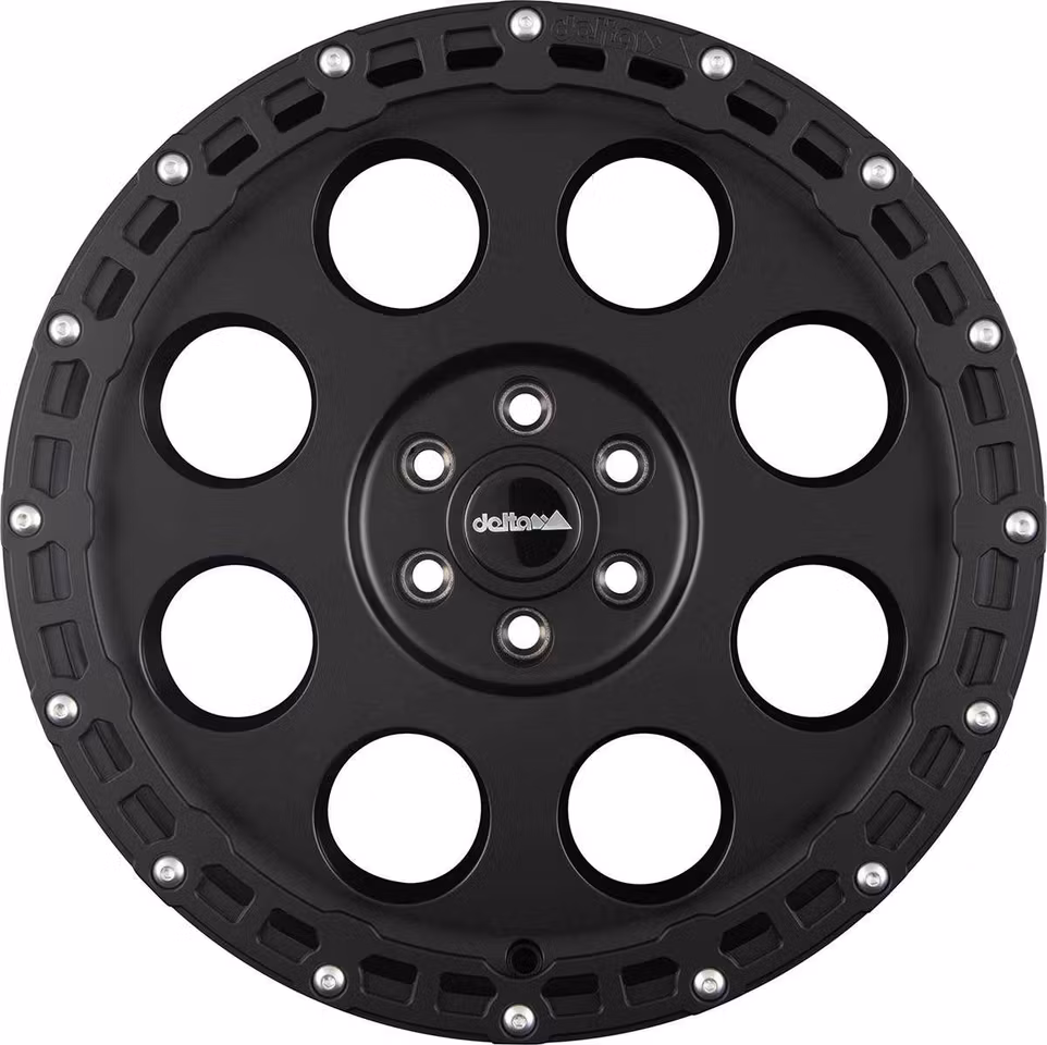 18" Delta 4x4 KLASSIK B Rugged Black Matt 5x118 ET45