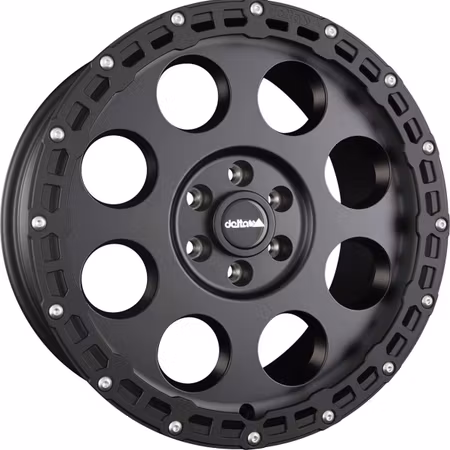 18" Delta 4x4 KLASSIK B Rugged Black Matt 5x130 ET45