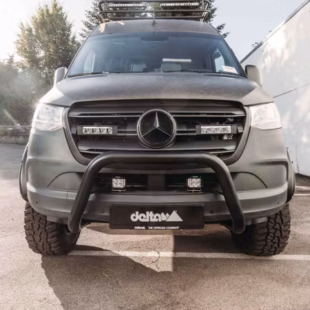 Frontbåge Svart 70mm (Delta 4x4)