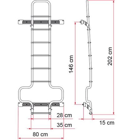 Stege Fiamma DeLuxe DJ H3 Aluminium