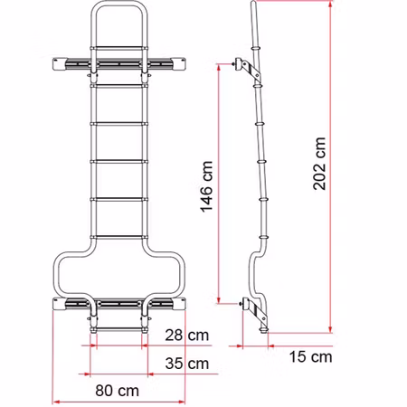Stege Fiamma DeLuxe DJ H3 Aluminium