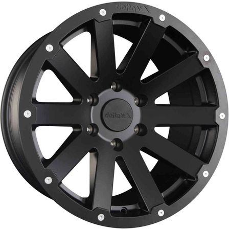 18" Delta 4x4 Hanma Matt Black 5x120
