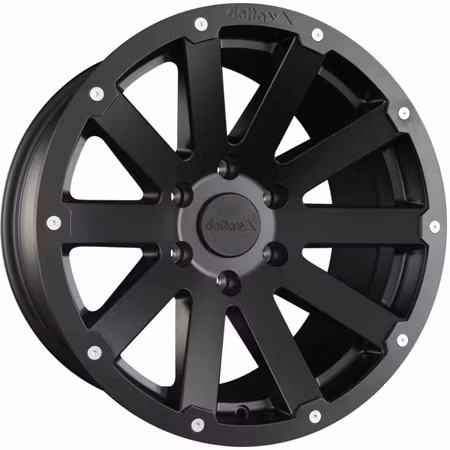 18" Delta 4x4 Hanma Matt Black 5x120