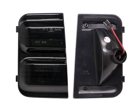 LED spegelblinkers dynamiska Fiat Ducato svart/rök (Litec Innovations)