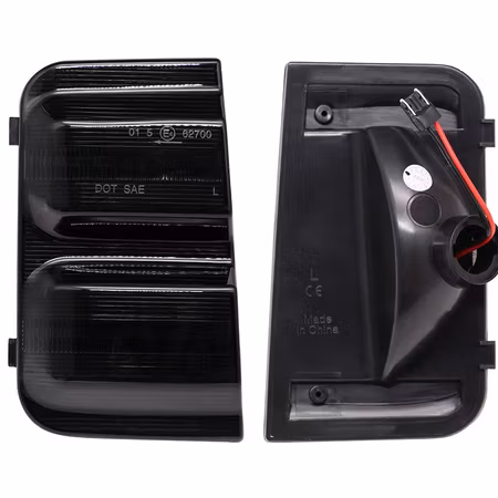 LED spegelblinkers dynamiska Fiat Ducato svart/rök (Litec Innovations)