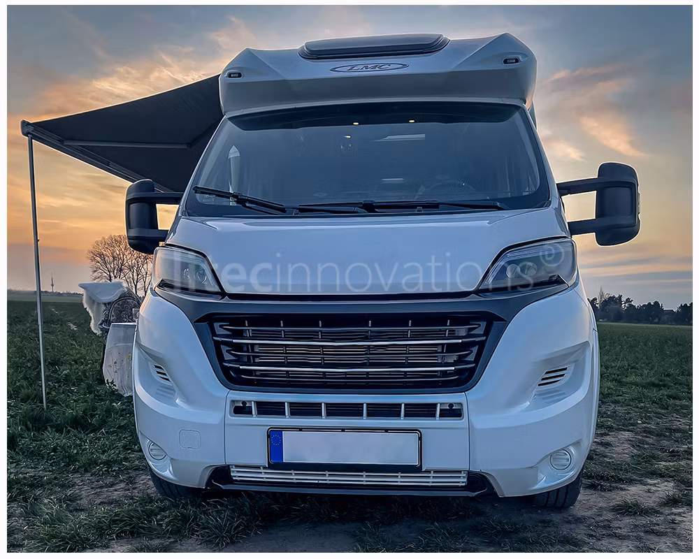 FULL LED strålkastare Fiat Ducato från 2014 Svart med ORIGINAL LED-STRIP (Litec Innovations)