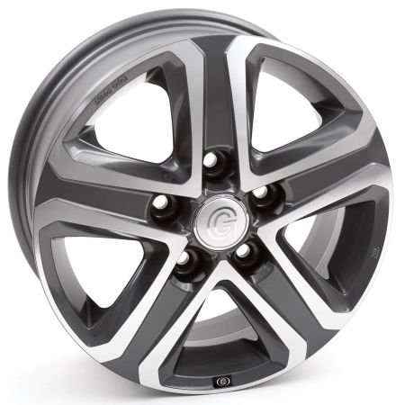 Alufälg antracit/silver 16" Heavy chassi 5x130
