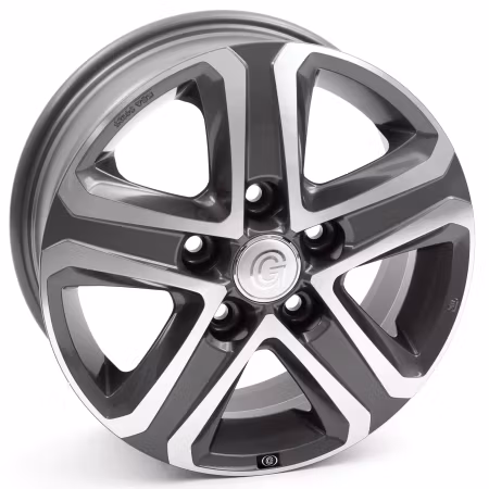 Alufälg antracit/silver 16" Heavy chassi 5x130