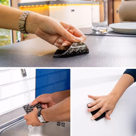 Magnetiska muggar i porslin – 2 st + 2 nano-gelkuddar (Silwy)