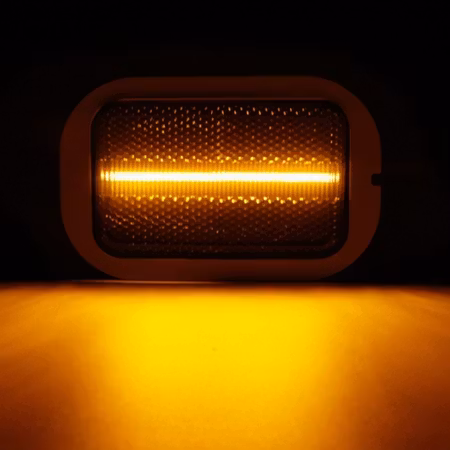 LED sidomarkeringsljus med reflex VW Crafter / MAN TGE svart/rök 6st (Litec Innovations)