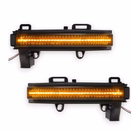 LED spegelblinkers dynamiska VW Crafter / MAN TGE svart/rök (Litec Innovations)