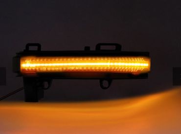 LED spegelblinkers dynamiska VW Crafter / MAN TGE svart/rök (Litec Innovations)