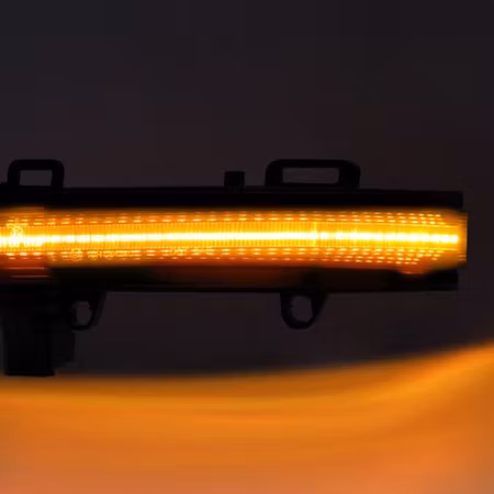 LED spegelblinkers dynamiska VW Crafter / MAN TGE svart/rök (Litec Innovations)