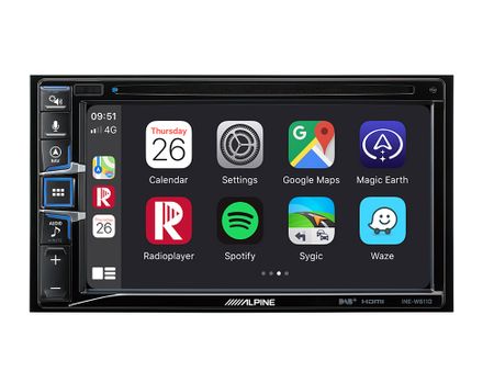 Alpine 6,5" Navigation med DVD INE-W611DU