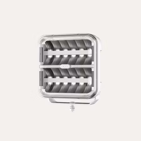 OZZ SQR LED extraljus 7" Vit