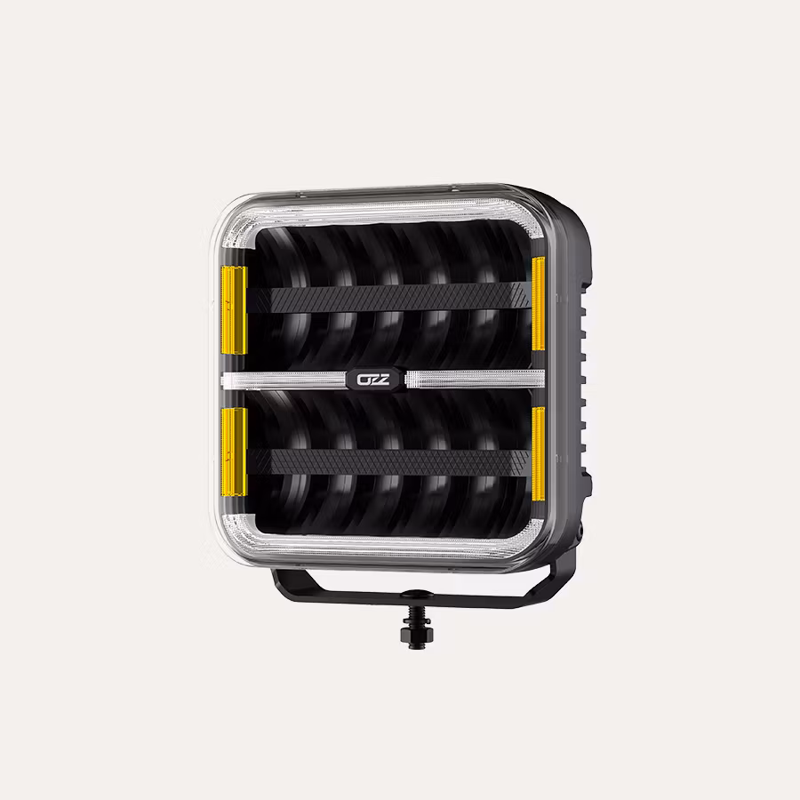 OZZ SQR LED extraljus 9" Svart